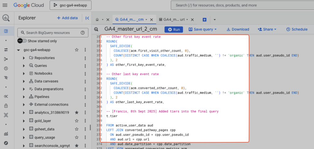 BIgQuery Data Work Reality